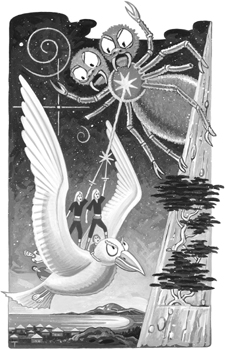 Illustration from The Amulet of Komondor